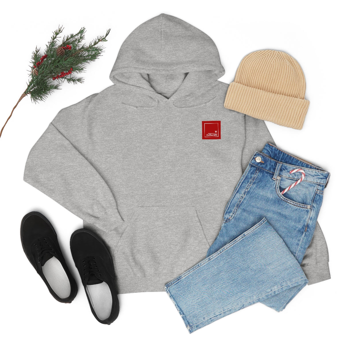 Hooded Sweatshirt - Coffee 405