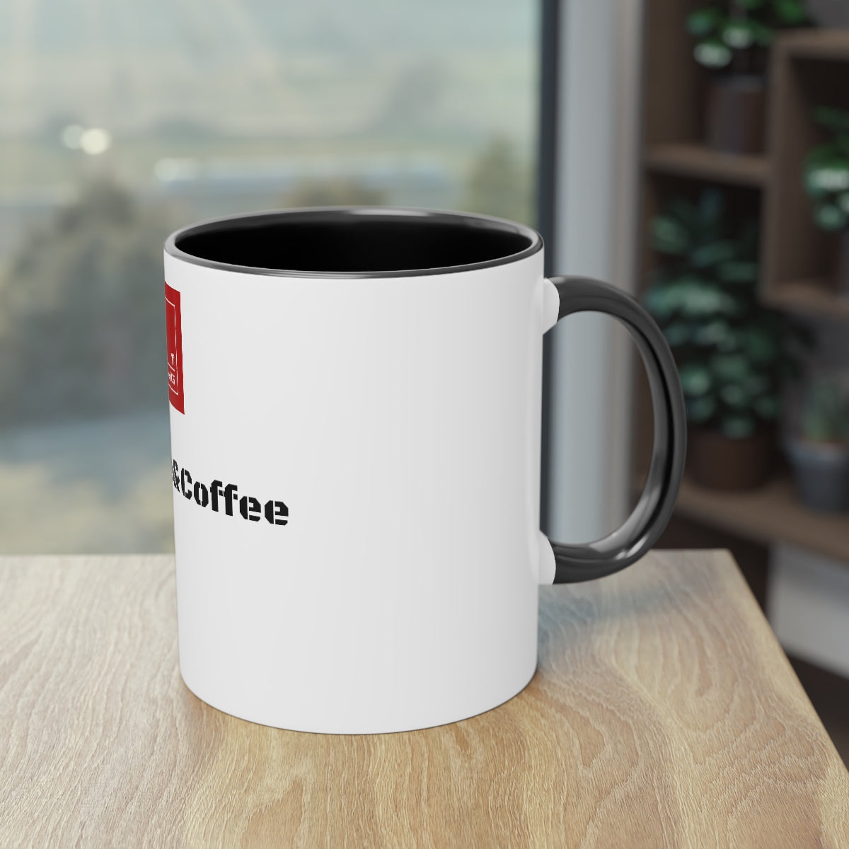 Two-Tone Coffee Mug, 11oz - Coffee 405