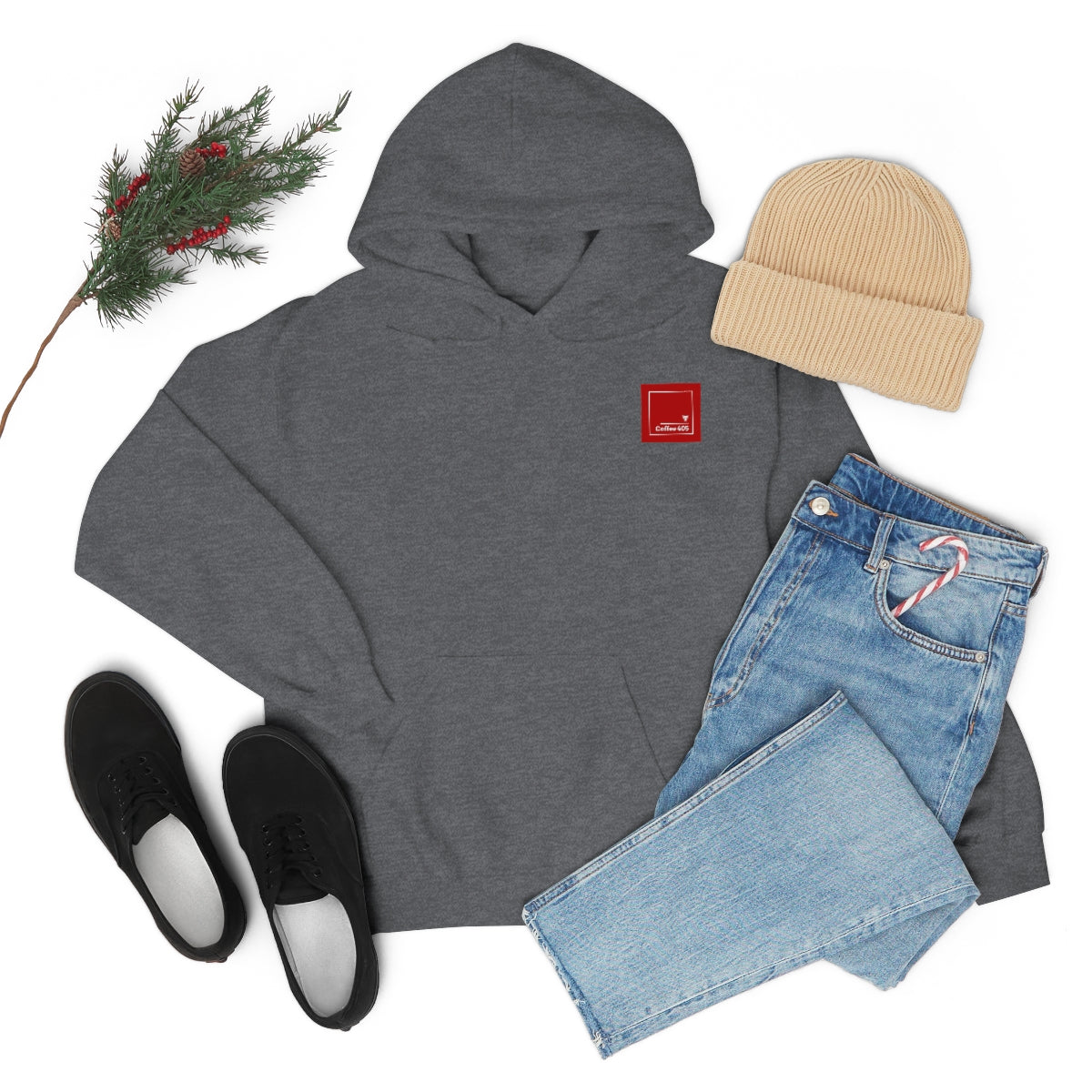 Hooded Sweatshirt - Coffee 405