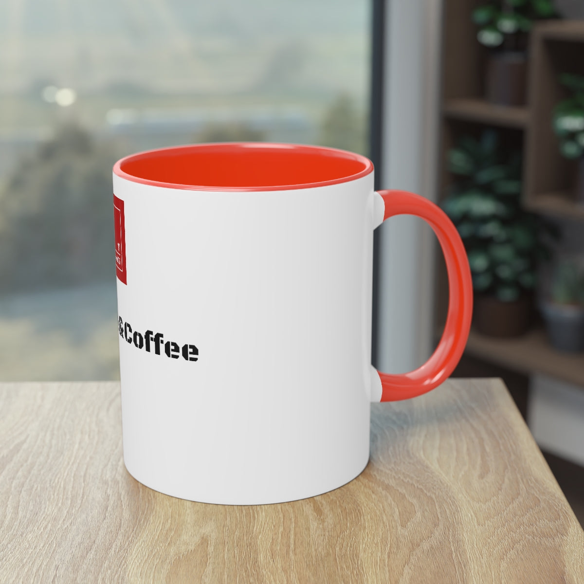 Two-Tone Coffee Mug, 11oz - Coffee 405